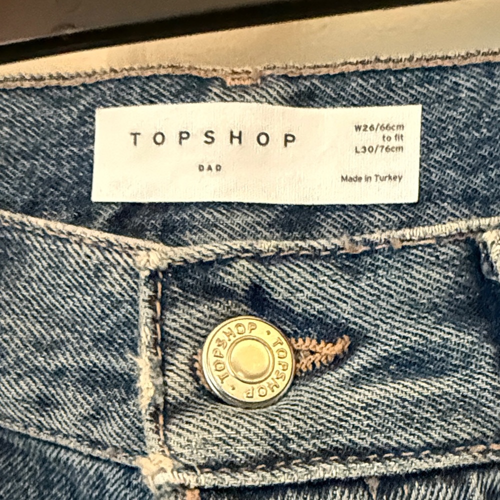 Topshop Classic Blue Denim Pants